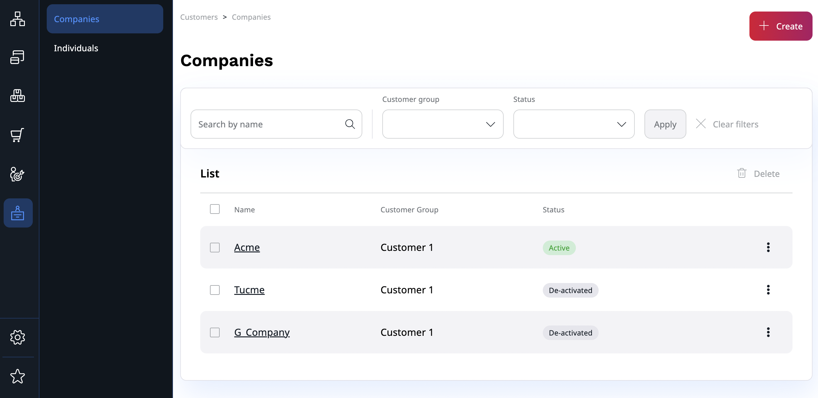 Customer Portal back office